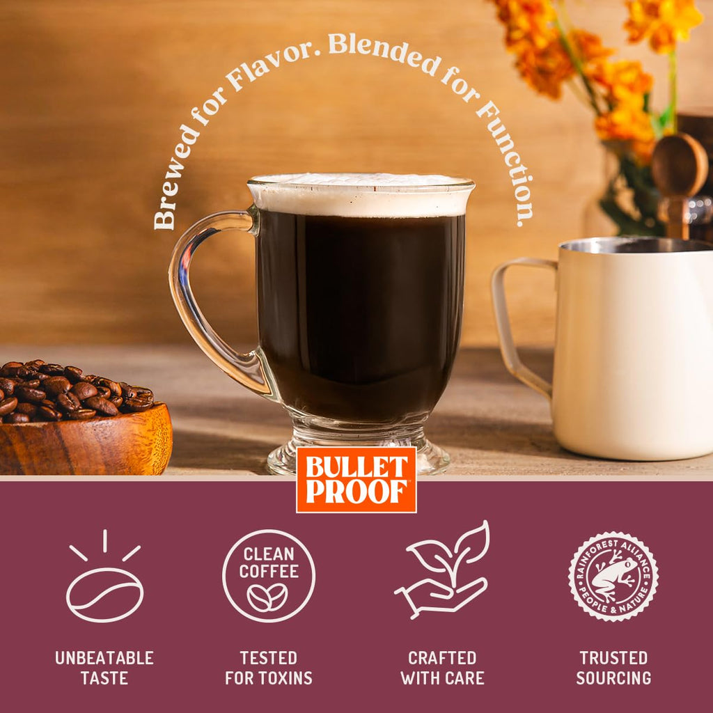 Bulletproof The Maximizer Single-Serve Coffee Pods, 10 Count, Clean Coffee with Prebiotics, Metabolism and Gut Health Support, Packaging May Vary