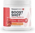 TransformHQ Energy & Focus Powder (Fruit Punch) - Boost Shot Clean Energy Drink Mix - Sugar Free - Non-GMO, Gluten-Free - 28 Servings