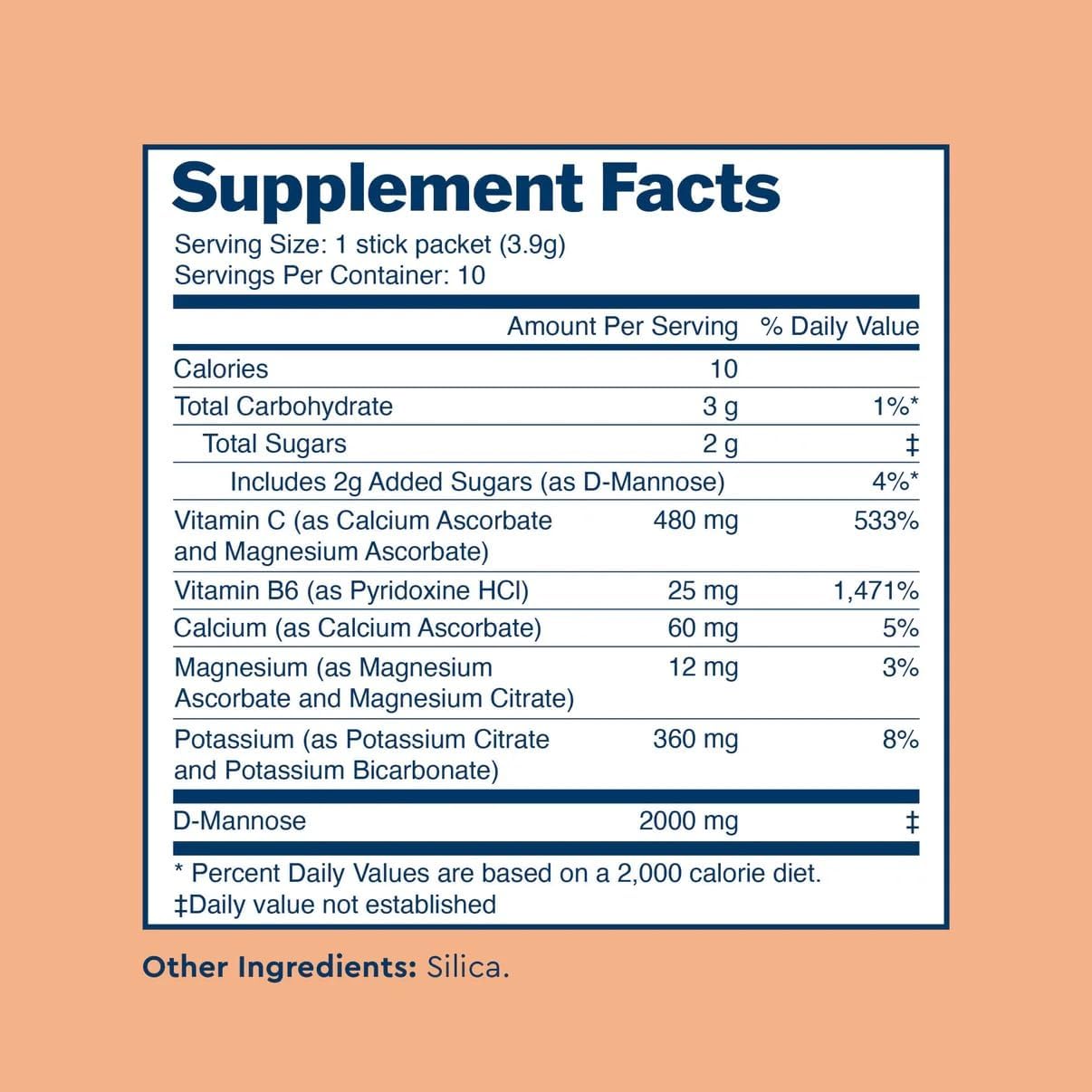 Uqora Flush - Urinary Tract* with D-Mannose, Vitamin C, Vitamin B6, Potassium, Magnesium & Calcium - Gluten-Free & Vegan - Unflavored - 10 Packets (1 Pack)