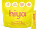 Hiya Kids Multivitamin – 15+ Essential Vitamins & Minerals with Fruits & Veggies for Ages 2+, Supports Growth, Development & Immune, 0g Sugar – 20 Stick Packs for Toddlers & Kids