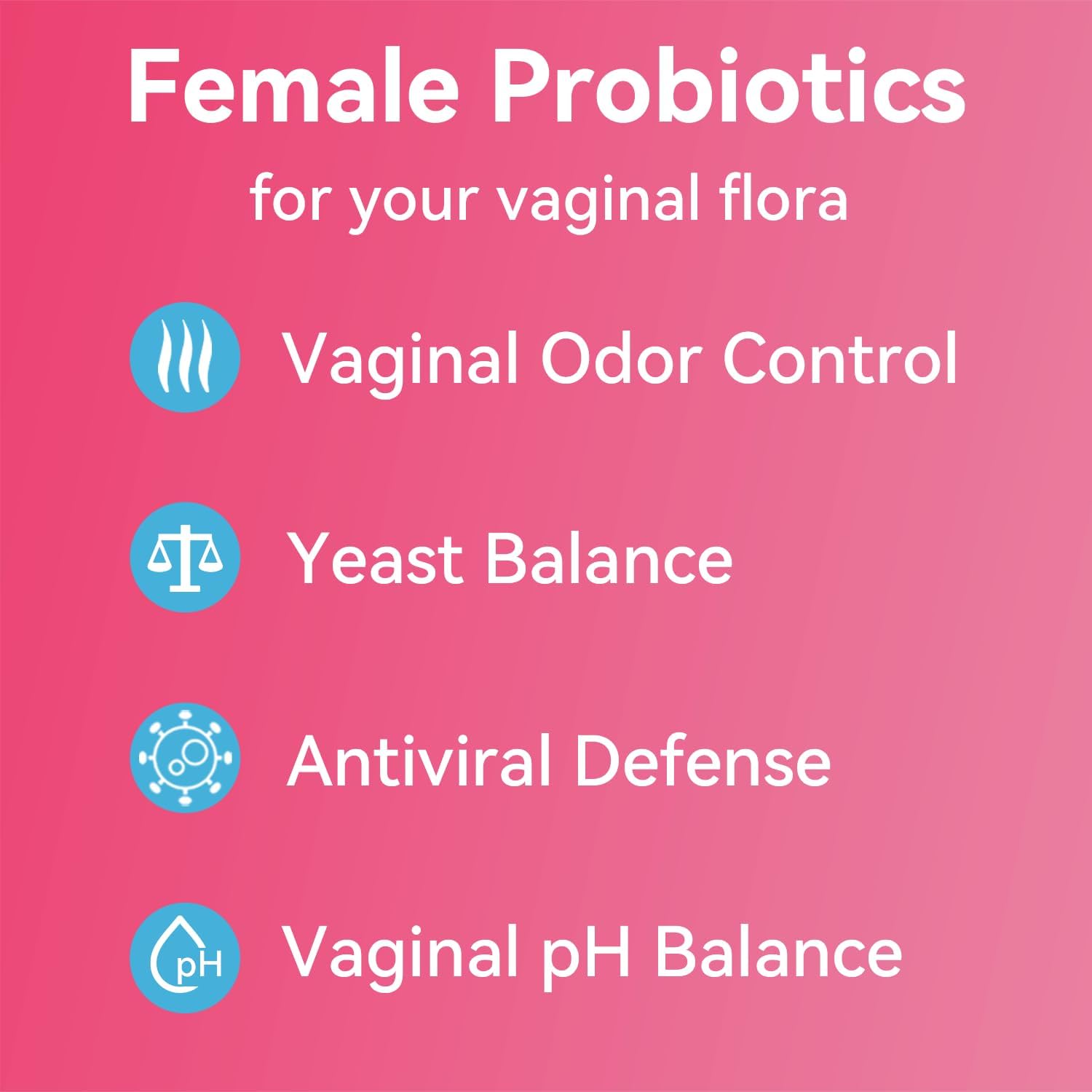 Gynable Vaginal Probiotics for Women,Female Probiotic for pH Balance with Lactobacillus 5 Billion CFU Probiotics Blend,Selenium-Vitamin D3,Promote Healthy Vaginal Odor & Vaginal Flora,60 Count