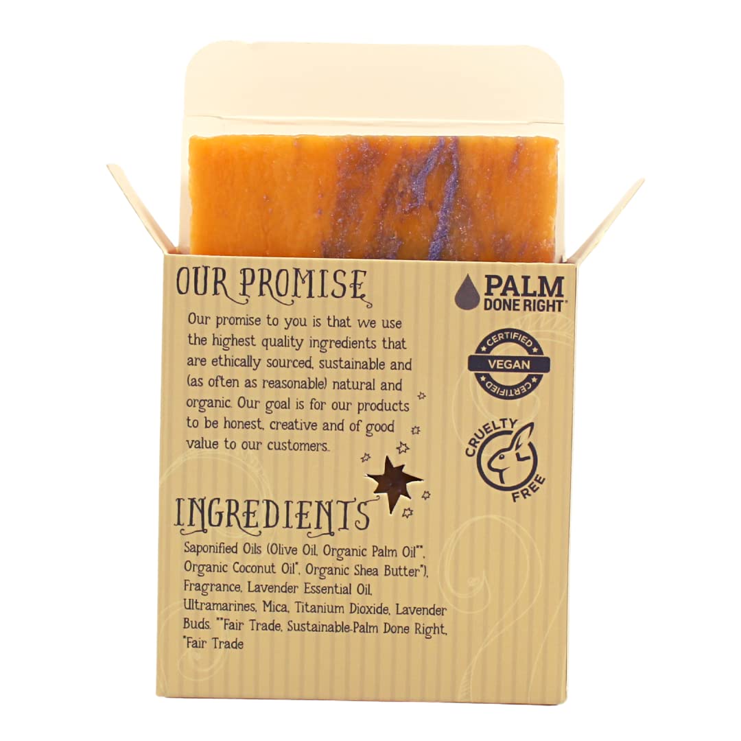 Varina Natural Lavender Fusion Bar Soap - Gentle Cleansing for Sensitive Skin, Herbal and Mint - 3 Pack