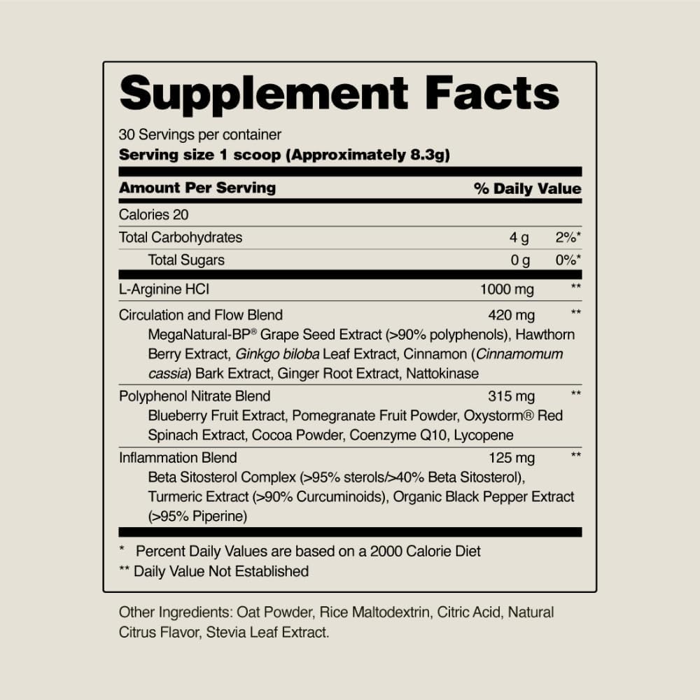 Snap Supplements Circulation Health, Blood Circulation Supplements to Support Healthy Blood Flow and Circulation, 250g