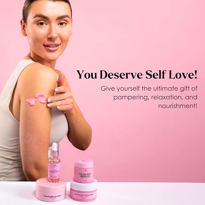 Spa Gifts for Women - Valentines Gift (Set of 8) - Premium Self Care Spa Kit- Bath, Skin Care Sets & Self Care Items - Pampering Valentine Gifts for Women, Spa Gift Basket, Galentines Day Gifts