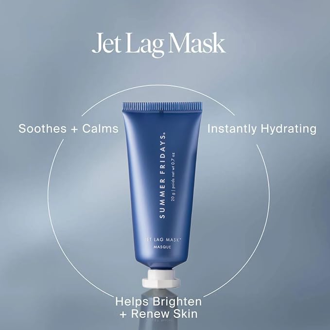 Summer Fridays Jet Lag™ Essentials - Mini Hydrating Skin Care Set With Jet Lag™ Mask, Eye Patches, Deep Hydration Face Serum & Hydration Mist - Travel Size Skincare Kit & Gift Set (4 Count)