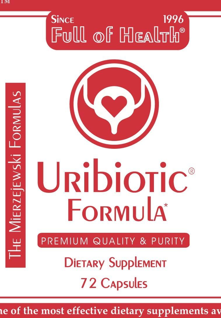 Uribiotic Formula [72 Capsules] Since 2003 – Advanced Support for Urinary Bladder, Prostate & Kidney Health | Dietary Supplement | 60 Quality Ingredients