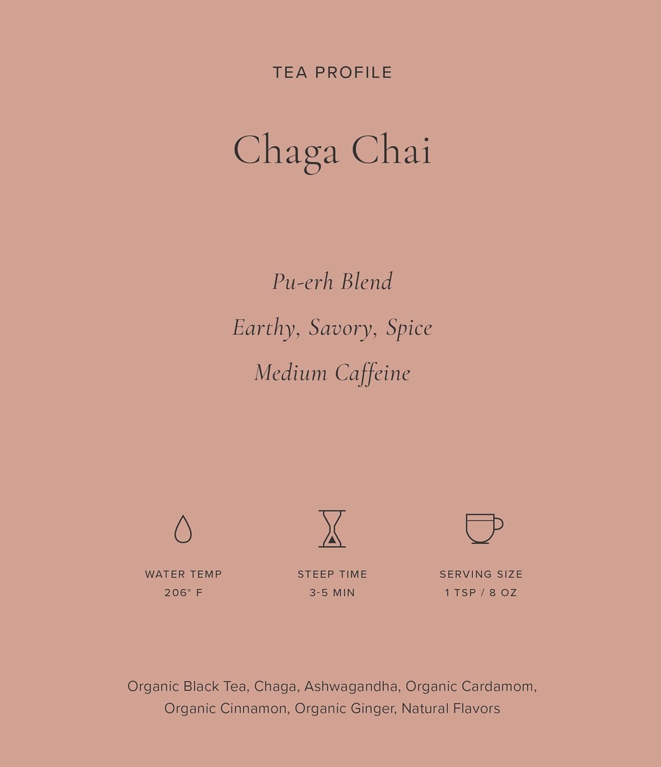 Art of Tea | Chaga Chai 3oz (Chaga Mushroom Tea) | Wellness Loose Leaf Artisan Tea