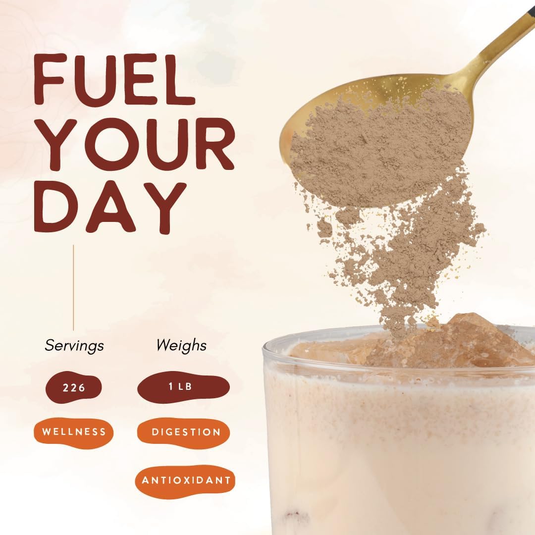 Ohana Turkey Tail, Organic Mushrooms Powder Blend, USDA-Organic Whole Food Mushroom Supplement, Non-GMO, Gluten-Free, 1 lb Bag, Pack of 1