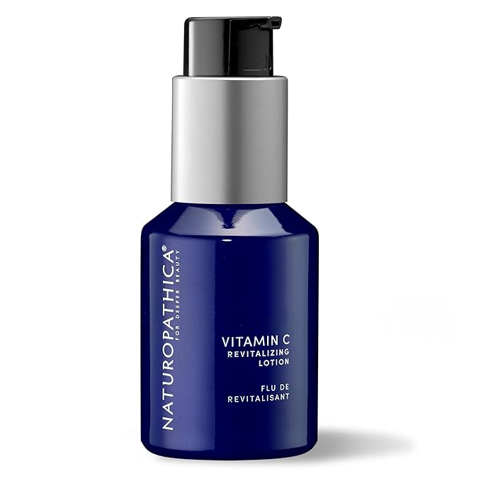 Naturopathica Vitamin C Revitalizing Lotion, Lightweight Daily Facial Moisturizer for All Skin Types, Hydrating Face Lotion for Men and Women, 1.69 fl oz