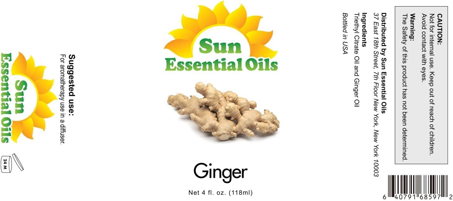 Sun Essential Oils 4oz Ginger Essential Oil