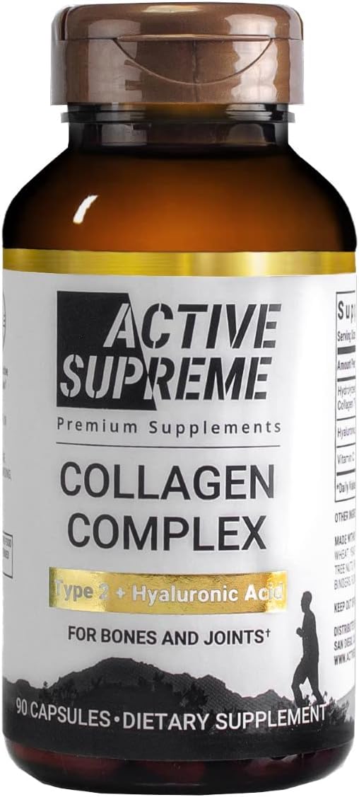 Type 2 Collagen for Joint Support | Grass-Fed Hydrolyzed with Hyaluronic Acid & Vitamin C | Joint Health & Cartilage Support