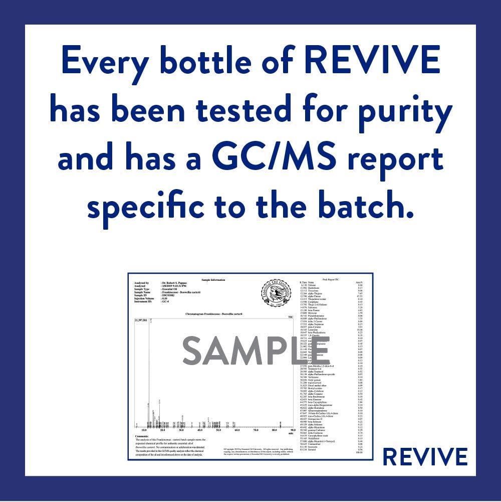 Frankincense & Myrrh 10mL Essential Oil Blend by Revive Essential Oils - 100% Pure Therapeutic Grade, for Diffuser, Humidifier, Massage, Aromatherapy, Skin & Hair Care