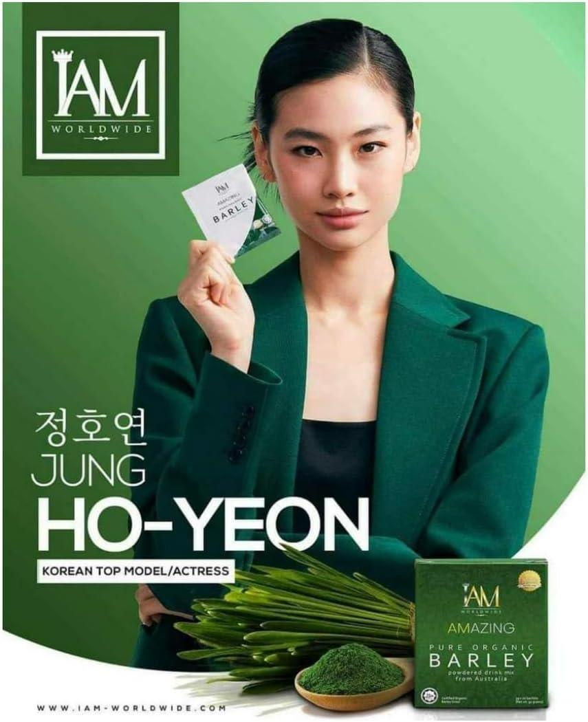 IAM Amazing Pure Organic Barley Powder Drink Barley Green Natural Blend