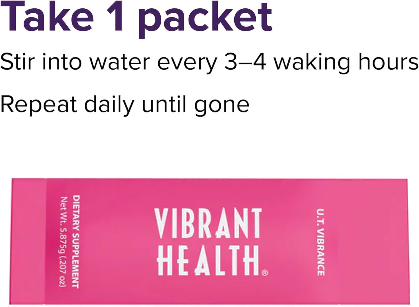 Vibrant Health, U.T. Vibrance Stick Packs, Crisis Intervention for Urinary Tract Health, 10 Servings