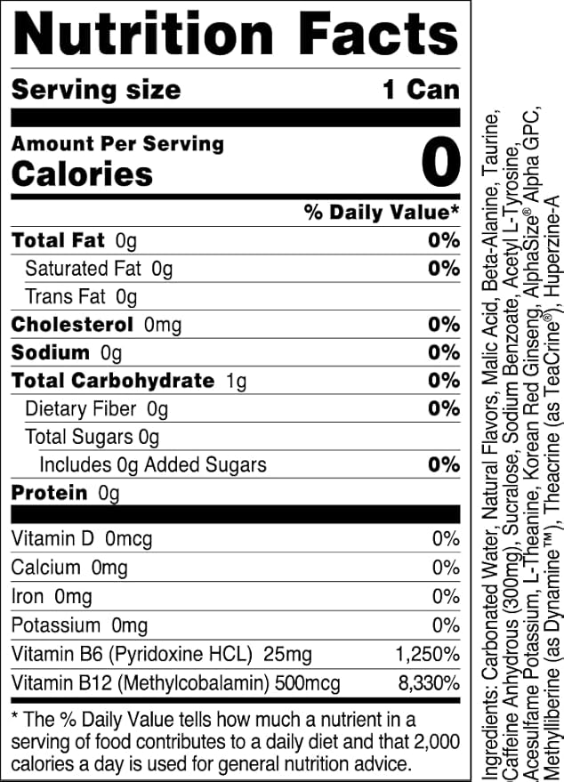 Bucked Up Energy Drink 300mg (Wild Orchard) (12 CT)