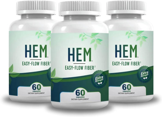 Easy-Flow Fiber – Plant-Based Oat Fiber Supplement for Constipation, Bloating, and Gas Relief | Gentle Digestion and Hemorrhoid Support | Non-Psyllium, Gluten-Free (Pack of 3)