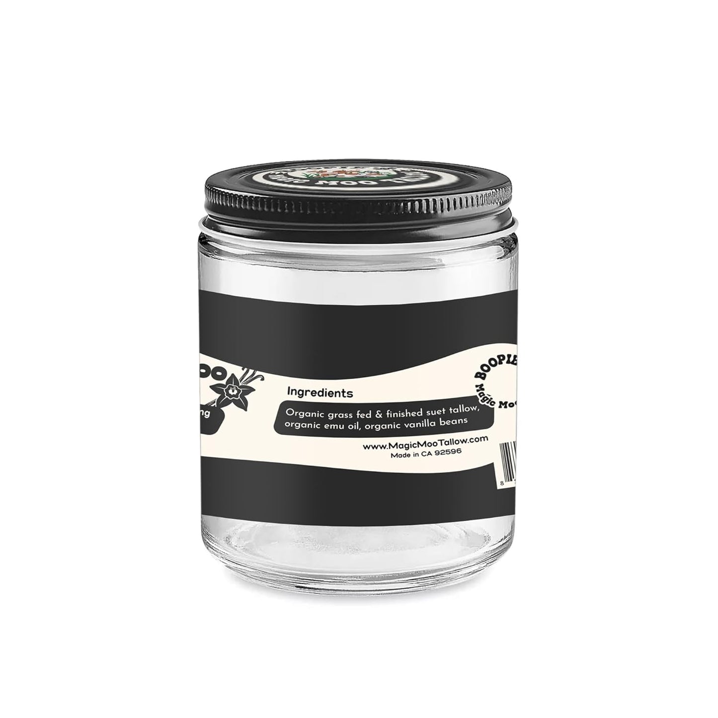 Magic Moo Tallow Vanilla Bean E-Moo Moisturizing Everywhere Cream with Organic Emu Oil. For acne, stretch marks, eczema, hyrdation, dry skin & more. 2oz