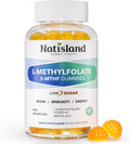 L Methylfolate Gummies, 5-MTHF 1mg Gummies for Kids & Adults - 4+, Methyl Folate and B12 supplement, Highly Absorbable MTHFR Supplement, Support Brain Health, Immunity, Kids Growth, 60 Count