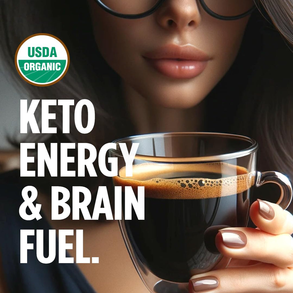 VitaCup Keto Coffee Pods with MCT Oil, Turmeric, Vitamins B & D for Energy in Recyclable K-Cup Compatible Pods