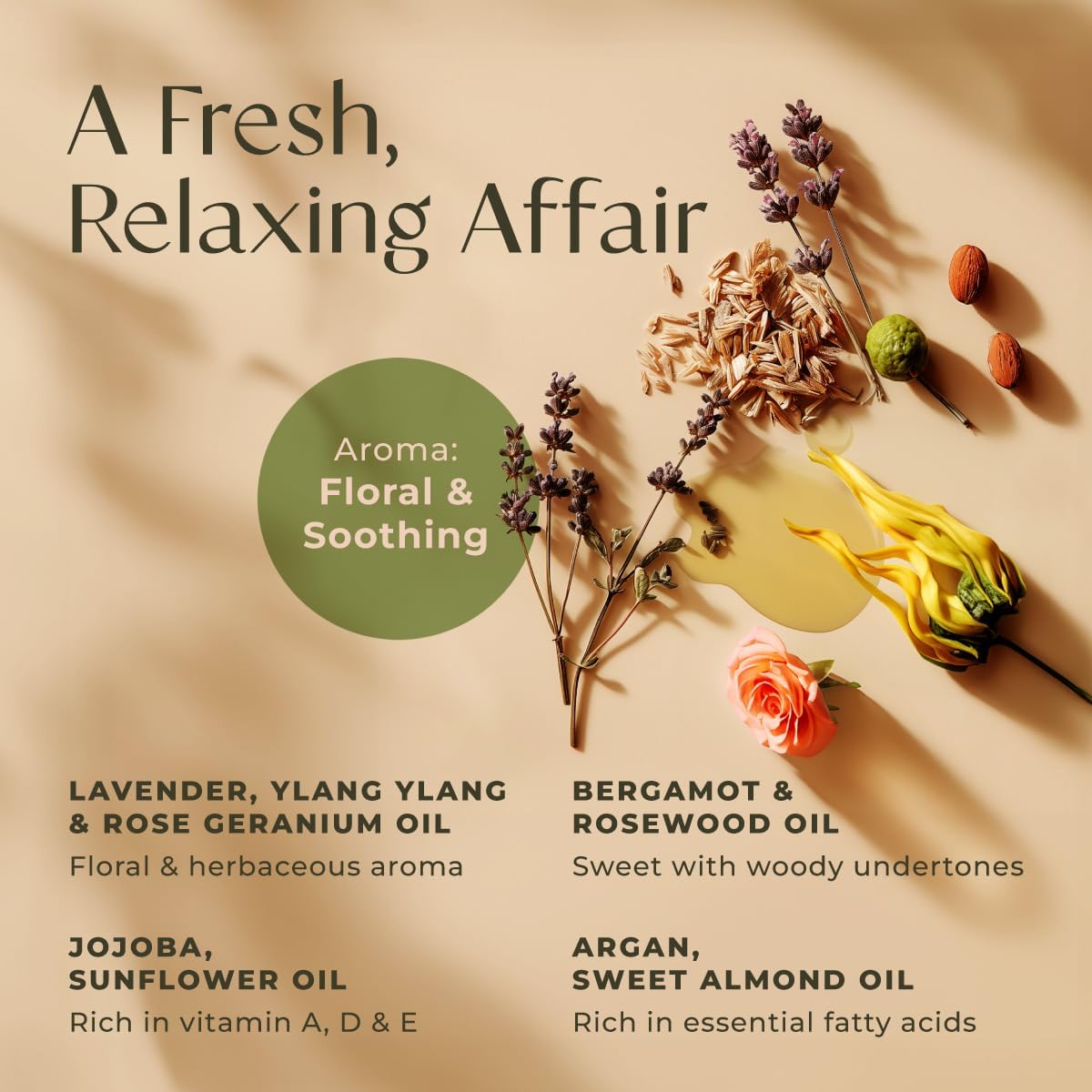 Gya Labs Relaxing Massage Oil - 6.76 Fl Oz - Non-Greasy Formula for Sore Muscles, Deep Relaxation & All Skin Types - Suitable for Men & Women