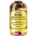 BEAUTE DE PROVENCE Multi-Use Oil for Face, Body and Hair - Organic Blend of Apricot, Vitamin E and Sweet Almond Oil Moisturizer for Dry Skin, Scalp and Nails - Rose Petals, and Bergamot Essential Oil - 4 Fl Oz