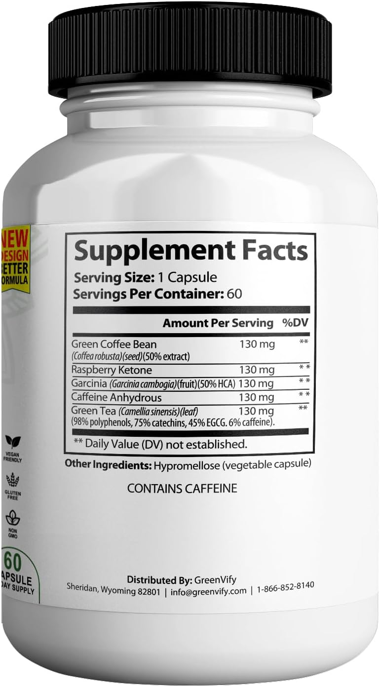 Nicoya PuraTea Max Green Tea Extract & Green Coffee Bean for Metabolism Support, Natural Energy Boost, Antioxidant-Rich Supplement – 300 Capsules