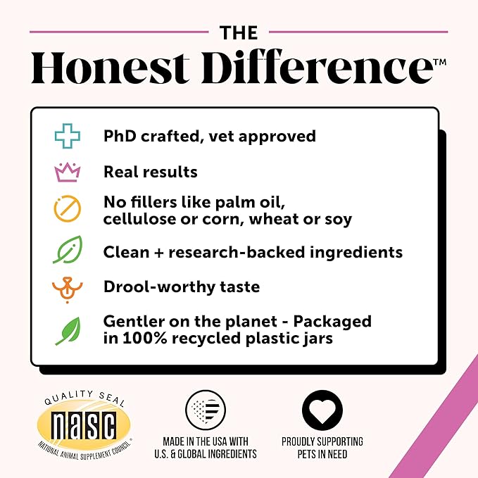 Multivitamin Dog Supplement - Glucosamine Chondroitin for Dogs, Probiotics, Omega Fish Oil, Dog Supplements & Vitamins, Vitamins for Skin and Coat Allergies, (Peanut Butter 90 ct)