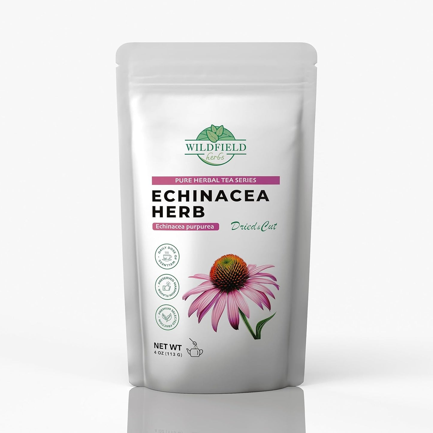 4 oz. Dried Echinacea Herb Herbal Tea (Echinacea purpure) - 113g Equinácea Herb Tea