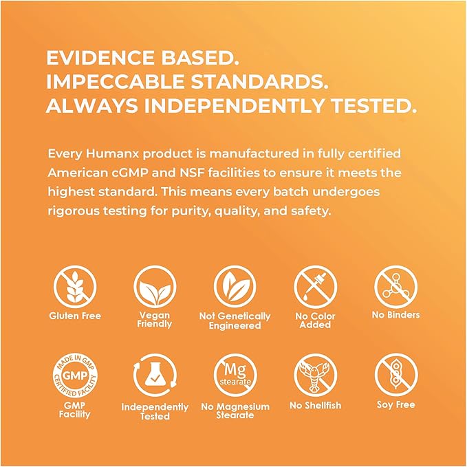 HUMANX VertiGone - Vertigo Relief - Time-Tested Ingredients - Ancient Natural Inner Ear Balance Supplement - Relieves Dizziness, Nausea, Spinning & Swaying Sensations - Non GMO - Dizzy Aid Pills