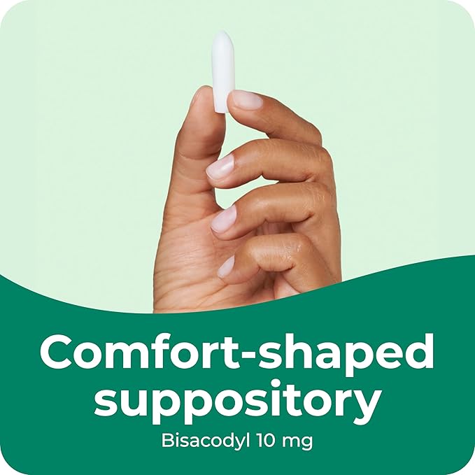 Dulcolax Stimulant Laxative Medicated Suppositories, Predictable & Effective Constipation Relief, Bisacodyl 10 mg, 28 Count, Stimulant Laxatives