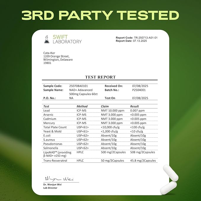 NMNH Supplement Alternative - Liposomal NAD w/Resveratrol - 60-Day Supply - High Purity NAD Supplement for Energy & Healthy Aging - 60 Capsules (2)