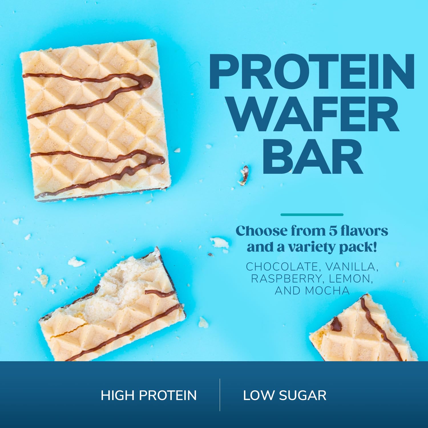 WonderSlim Protein Wafer Snack Bar, Raspberry, 200 Calories, 15g Protein, 0mg Cholesterol (5ct)