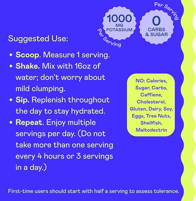 Hi-Lyte Keto K1000 Unflavored Electrolyte Powder | Hydration Supplement Drink Mix | Boost Energy & Beat Leg Cramps | No Sugar, Stevia, Maltodextrin | 120 Servings