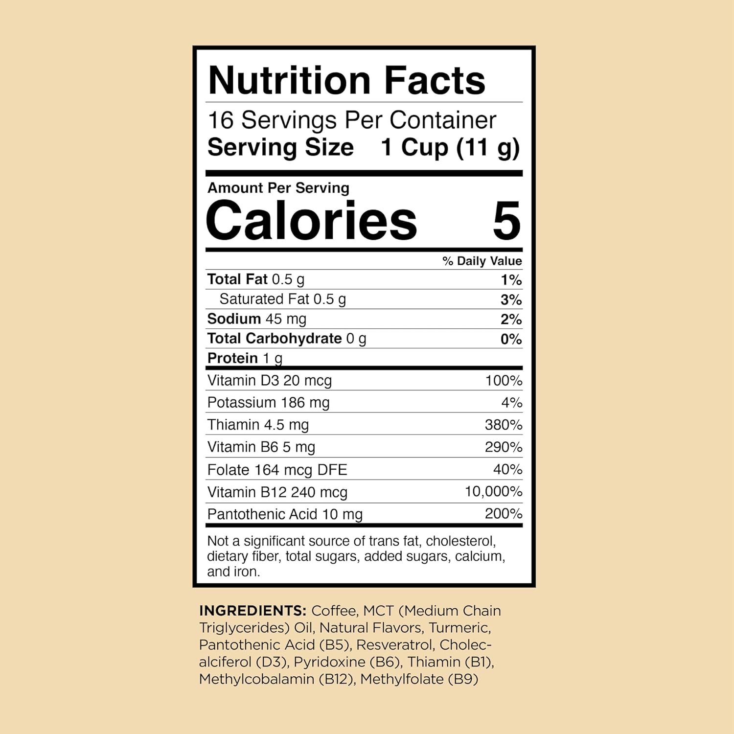 Genius Vanilla Keto Coffee Pods by VitaCup w/MCT Oil, Turmeric, B Vitamins, & D3 for Energy & Focus in Recyclable Single Serve Pod Compatible with K-Cup Brewers Including Keurig 2.0, 32 CT