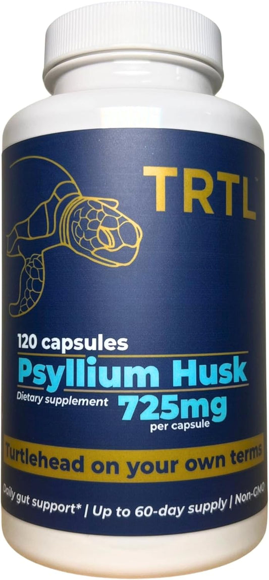 Psyllium Husk Fiber Capsules – 120 ct | Fiber Supplement for Gut Health Support & Digestive Regularity | Packaged & Tested in USA, Non-GMO | 2.2g Fiber per Serving