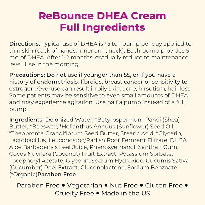 Happy Hormone Bundle: Silky Peach Estriol Cream, Vibrant Third Progesterone Cream & ReBounce DHEA Cream for Complete Menopause Relief