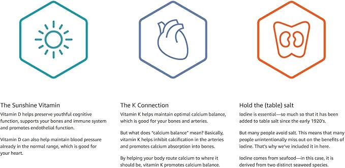 Life Extension Vitamins D and K with Sea-Iodine, 90 Caps (Pack of 2)