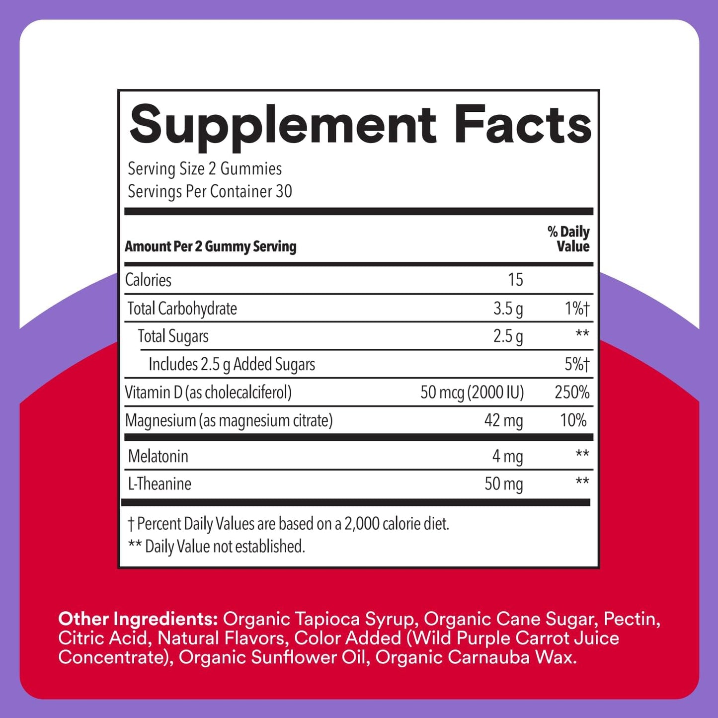 SmartyPants Adult Sleep Gummies with Melatonin: Magnesium & L-Theanine, Drug-Free, Non-Habit Forming Sleep Aid, Fast-Acting, Blueberry BlackBerry Flavor, 60 Count