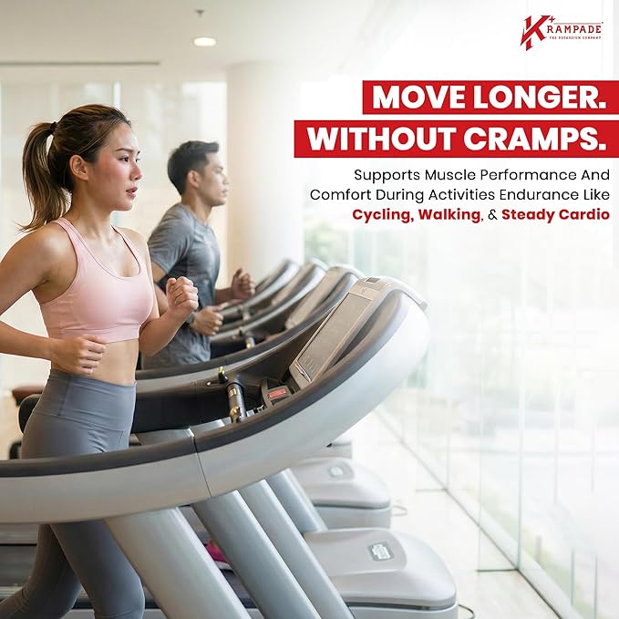 Krampade High Potassium Electrolytes Powder Zero Sugar Fruit Punch, 4180mg Electrolytes, 2000mg Potassium, Cramp Relief & Prevention, Cellular Hydration, Better Endurance & Recovery, Keto, 50 Servings