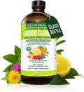 RejuveNaturals Castor Cleanse™ - USDA Organic Castor Oil, Chlorella, Spirulina, Roots & Greens for Wellness, Digestive Support, Daily Balance. 3-Month Supply Gut Cleanse Detox for Women & Men - 16oz.