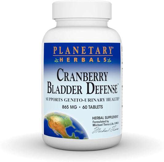 Planetary Herbals Cranberry Bladder Defense, Supports Genito-Urinary Health*, 865 mg - 60 Tablets