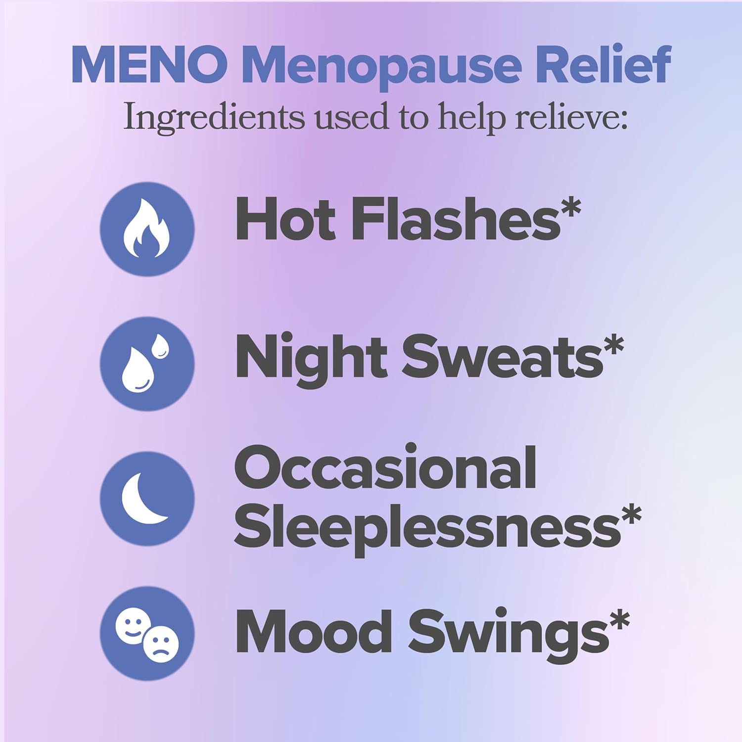 O Positiv MENO Gummies for Menopause, 30 Servings (Pack of 3) - Hormone-Free Supplements for Women with Black Cohosh & Ashwagandha KSM-66 - Helps Alleviate Hot Flashes, Night Sweats, & Mood Swings