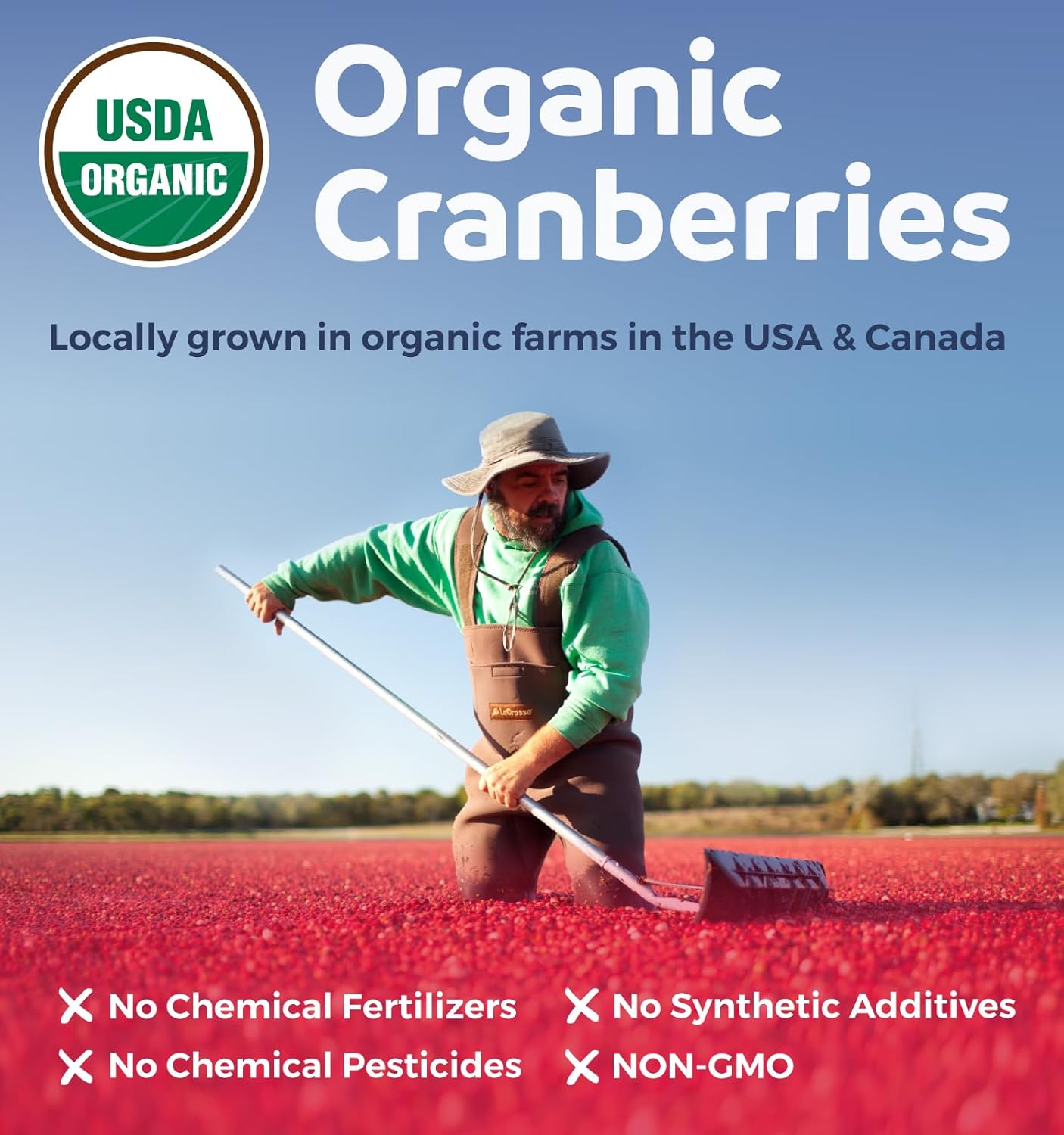 Organic Cranberry Extract Capsules - Super 50X Potency Cranberry Pills for Women to Support Urinary Tract Bladder and Kidney - Vegan Non-GMO USDA Organic & North American Sourced (4 Month Supply)