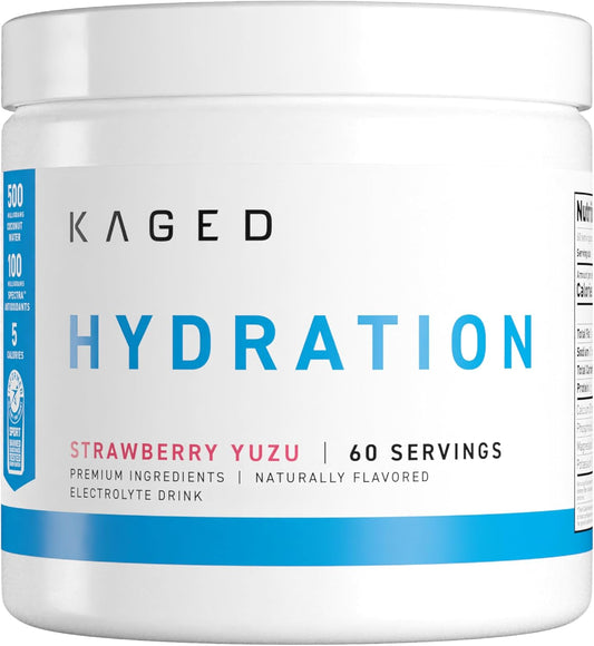 Kaged Sugar Free Hydration | 5 Key Electrolytes | Coconut Water | Tastes Amazing | 60 Servings