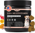 25-in-1 Dog Multivitamin Chews – All-in-One Daily Vitamins & Supplements for Dogs, Joint Support with Glucosamine MSM, Omega-3 Skin & Coat, Gut, Heart & Brain, All Breeds & Ages, Chicken, 60 Ct