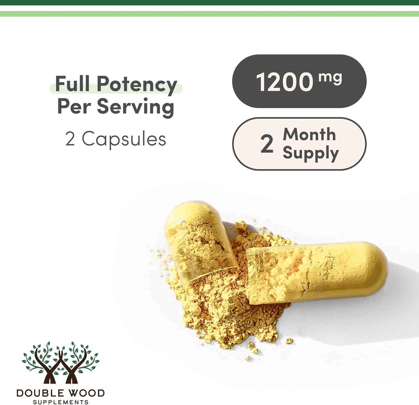 Quercetin with Bromelain - 120 Count (1,200mg Servings) Immune Health Capsules - Supports Healthy Immune Functions in Men and Women (Vegan Safe, Third Party Tested, Gluten Free) by Double Wood