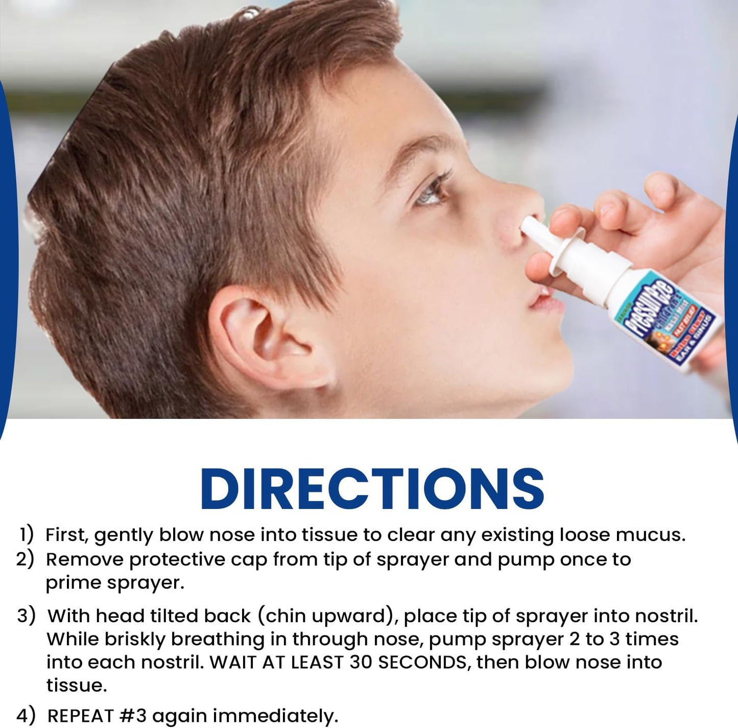 Pressureze Preservative-Free Sterile Nasal Spray for Children - for Sinus and Ear Relief - Open Blocked Ear Canals - Kids Fast Congestion Relief Nasal Spray, 245 Sprays - 34 ml (Pack of 1)