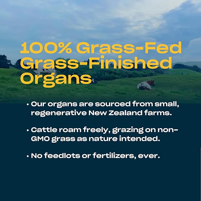 Pluck Pure Beef Organs Powder | From 100% Grass Fed & Grass Finished Pastured Beef Liver, Kidney, Spleen, Heart, & Pancreas | As Seen on ABC’s Shark Tank | 30 Servings