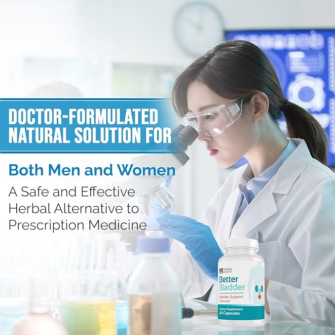 Better Bladder Control Supplement for Women & Men – Bladder Support Supplement to Help Reduce Urinary Leaks, Frequency & Urgency - 60 Count (1 Bottle)
