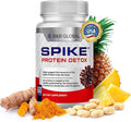 Spike Protein Detox 3-in-1 Supplement - Nattokinase 4000FU, Bromelain 500mg, Curcumin 1000mg - Unflavored Spike Support - Optimal Protein Balance for Daily Health - 60 Capsules, 30 Day Supply